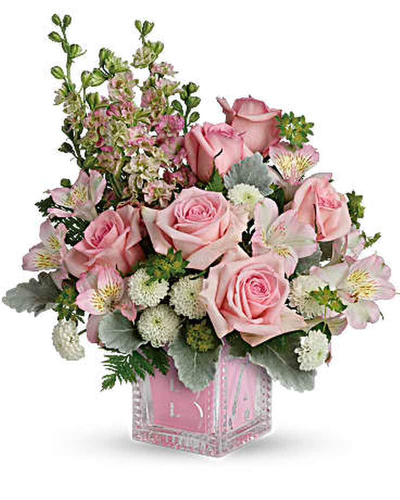 Baby Girl Flower Burst in Schenectady NY - Frank Gallo & Son Baby Girl Flower Burst in Schenectady NY - Frank Gallo & Son