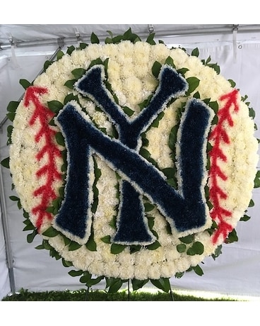 Yankee Baseball Funeral Arrangement