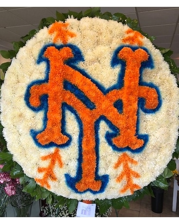 Mets Baseball Funeral Arrangement