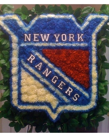 Rangers Logo Funeral Arrangement