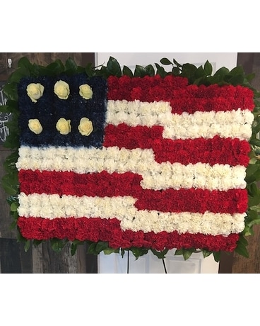 American Flag Funeral Arrangement