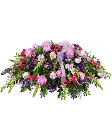 Tender Sentiments Casket Spray™ Funeral Casket Spray Flowers