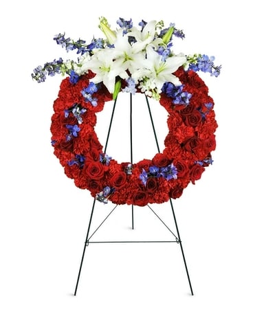 Passionate Grace Wreath™ Funeral Arrangement