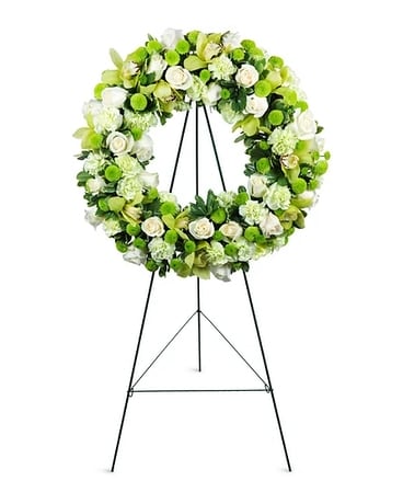 Serene Wreath Funeral Arrangement