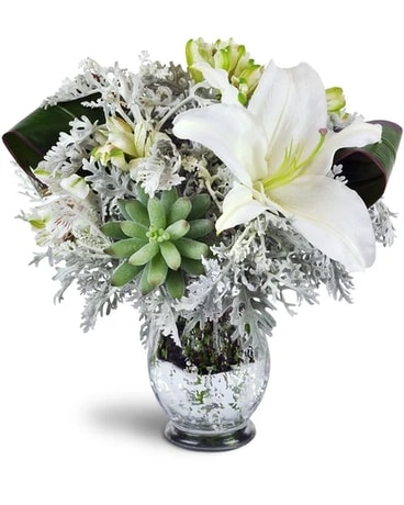 Silver Shimmer Bouquet™ Flower Arrangement