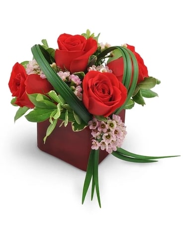 He Loves Me Flower Arrangement