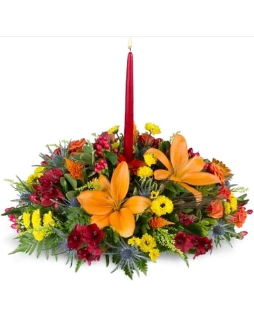 Warm and Wonderful Centerpiece™ Flower Arrangement