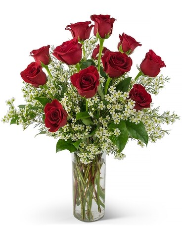 Swoon Over Me Dozen Red Roses Flower Arrangement