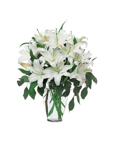 Perfect White Lilies Flower Arrangement