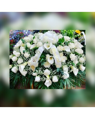 Elegant Tribute Casket Spray Sympathy Arrangement