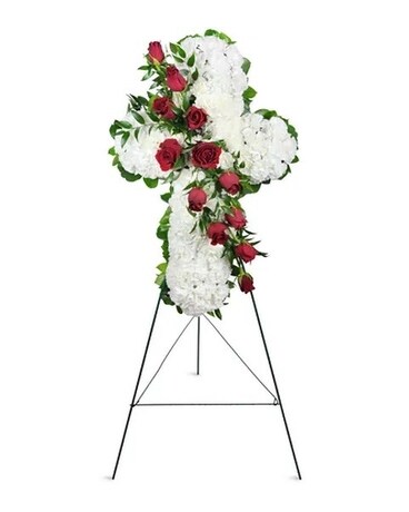 Classic Standing cross Funeral Arrangement