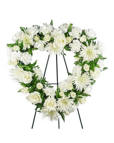 Everlasting Open Heart Funeral Arrangement