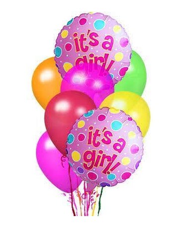 Its a Girl Mixed balloon Set Balloon Bouquet