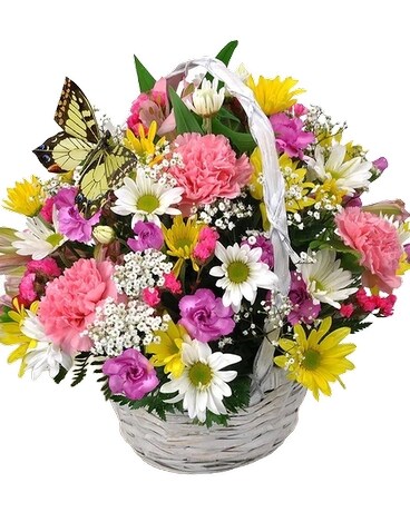 Summer Garden Basket Arrangement