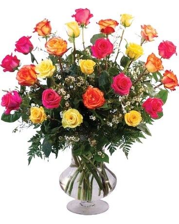 Star Burst-24 Premium Roses Flower Arrangement