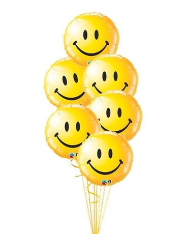 Smiley Face Balloon Bouquet Balloons