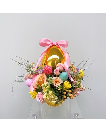 The Golden Egg Flower Arrangement