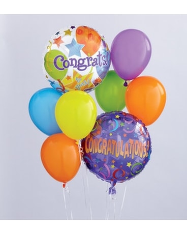 CONGRATULATIONS BALLOON BOUQUET Flower Arrangement