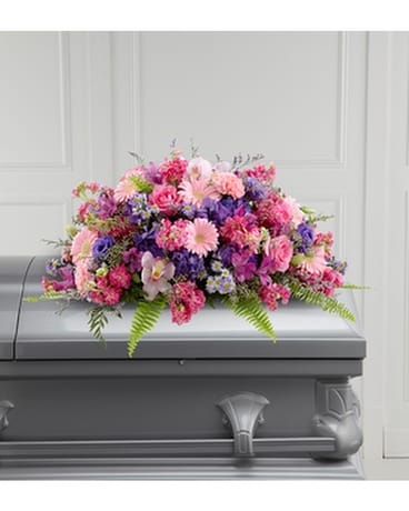 GLORIOUS GARDEN™ CASKET SPRAY Flower Arrangement