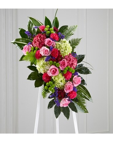 REFRESHING MIX™ STANDING SPRAY Flower Arrangement
