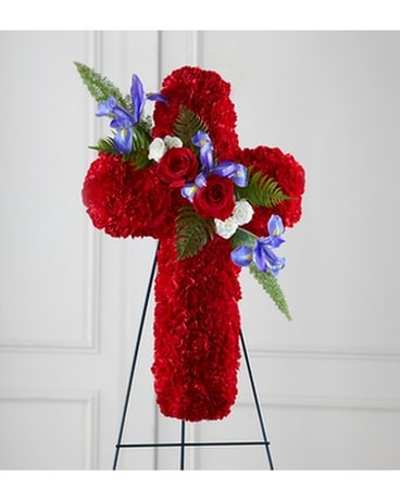 LIVING CROSS™ EASEL Flower Arrangement