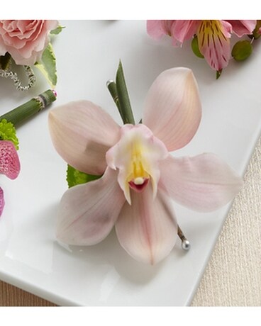 PINK CYMBIDIUM BOUTONNIERE Flower Arrangement