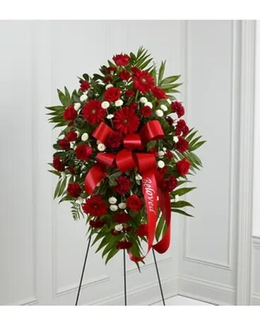 TREASURED MEMORIES™ STANDING SPRAY Flower Arrangement