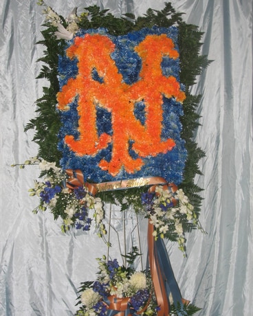 Mets Logo Flower Arrangement