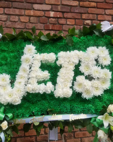 NY Jets Logo Flower Arrangement