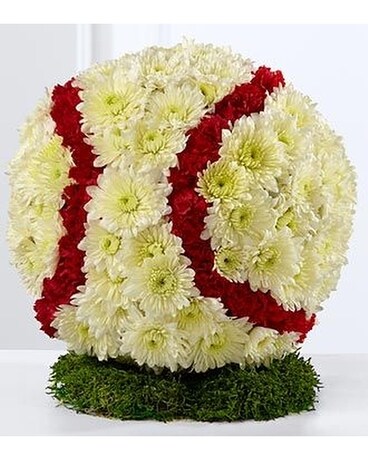 Baseball 3D Flower Arrangement