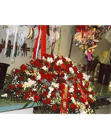 Casket Spray Flower Arrangement