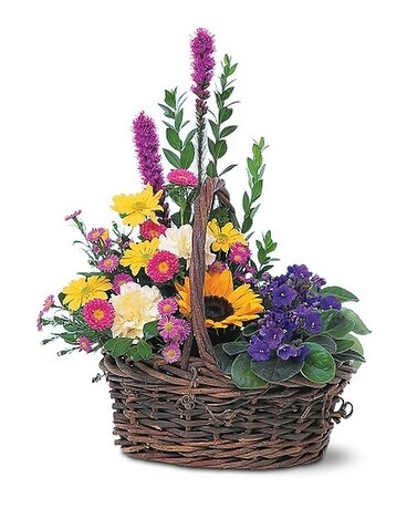 Basket Of Glory Flower Arrangement