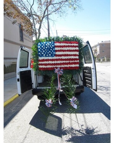 American Flag Flower Arrangement