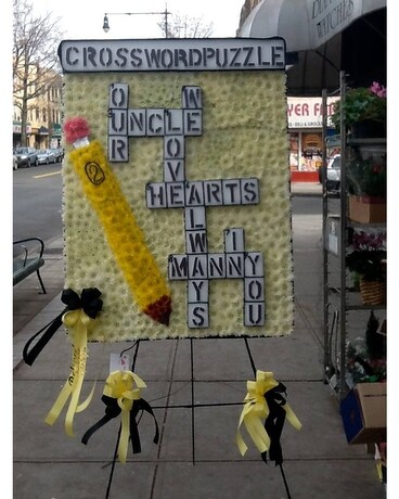 Cross Word Puzzle Flower Arrangement