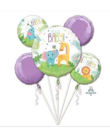 Ellington's Hello Baby Balloon Bouquet Flower Arrangement