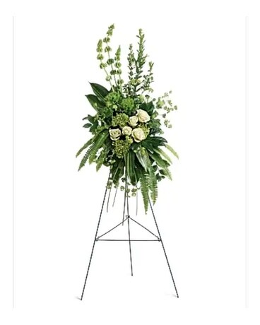 Forever at Peace Standing Spray Flower Arrangement