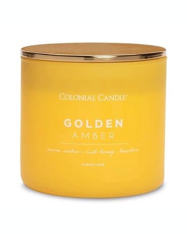 Colonial Candle - Golden Amber Flower Arrangement