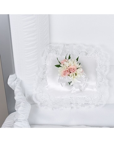 Never Forgotten Pillow Casket Insert Flower Arrangement