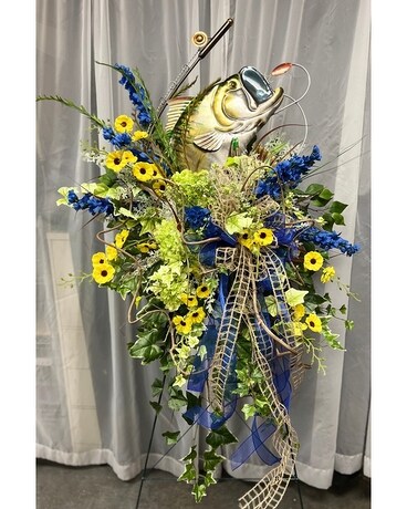 The Last Catch (Permanent Botanical Design) Funeral Arrangement