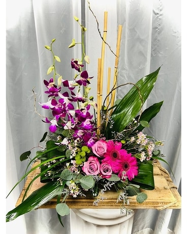 Furniture City Style Flower Arrangement