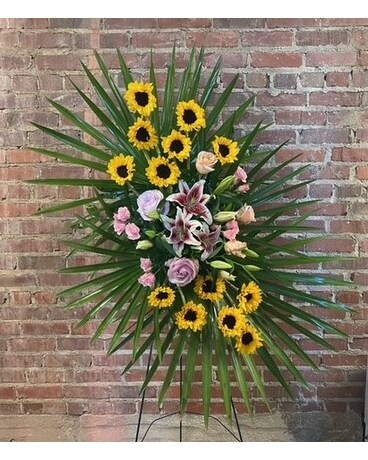 Rays of Sunshine Spray Sympathy Arrangement