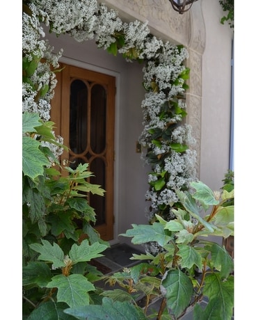 Greenery Door Flower Arrangement