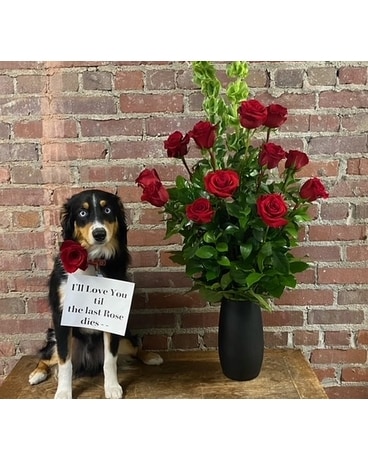 Love You till the Last Rose Dies Flower Arrangement