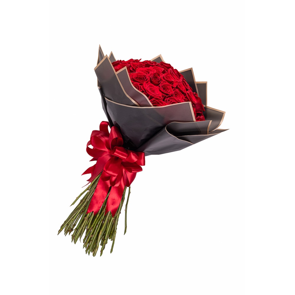 50 Red Rose Ramo Buchón - Fort Collins, CO | Paul Wood Florist