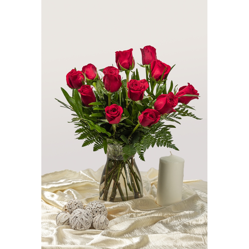 One Dozen Classic Red Roses - Piccolo's Florist