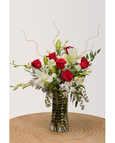 Happiest Holidays Flower Arrangement
