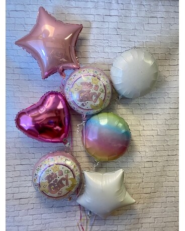 Balloon Bouquet - Baby Girl Balloon Bouquet