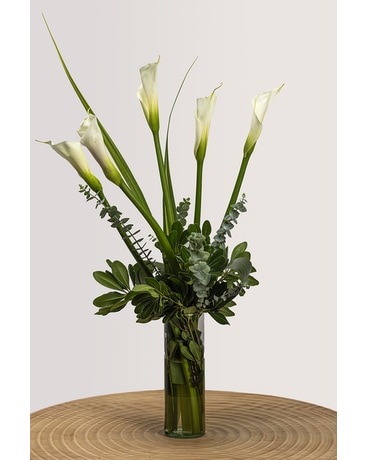 Classic Callas Calling Flower Arrangement