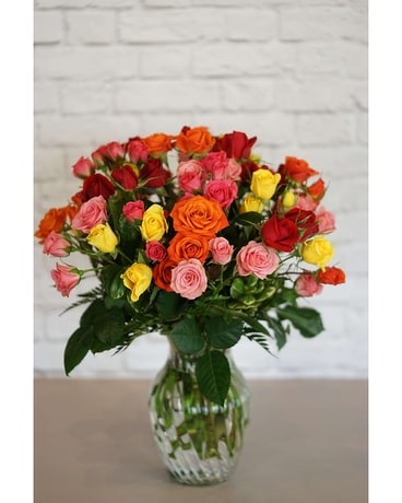 Spray of Roses Flower Arrangement