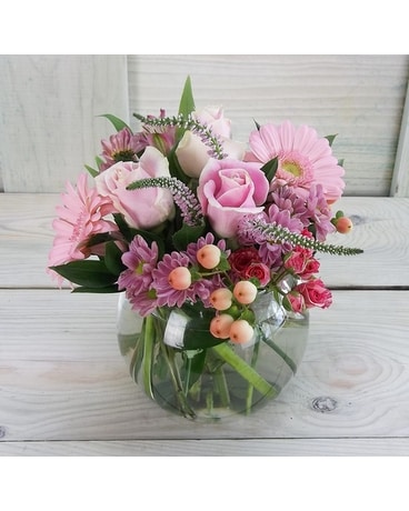 Pink Lemonade Flower Arrangement